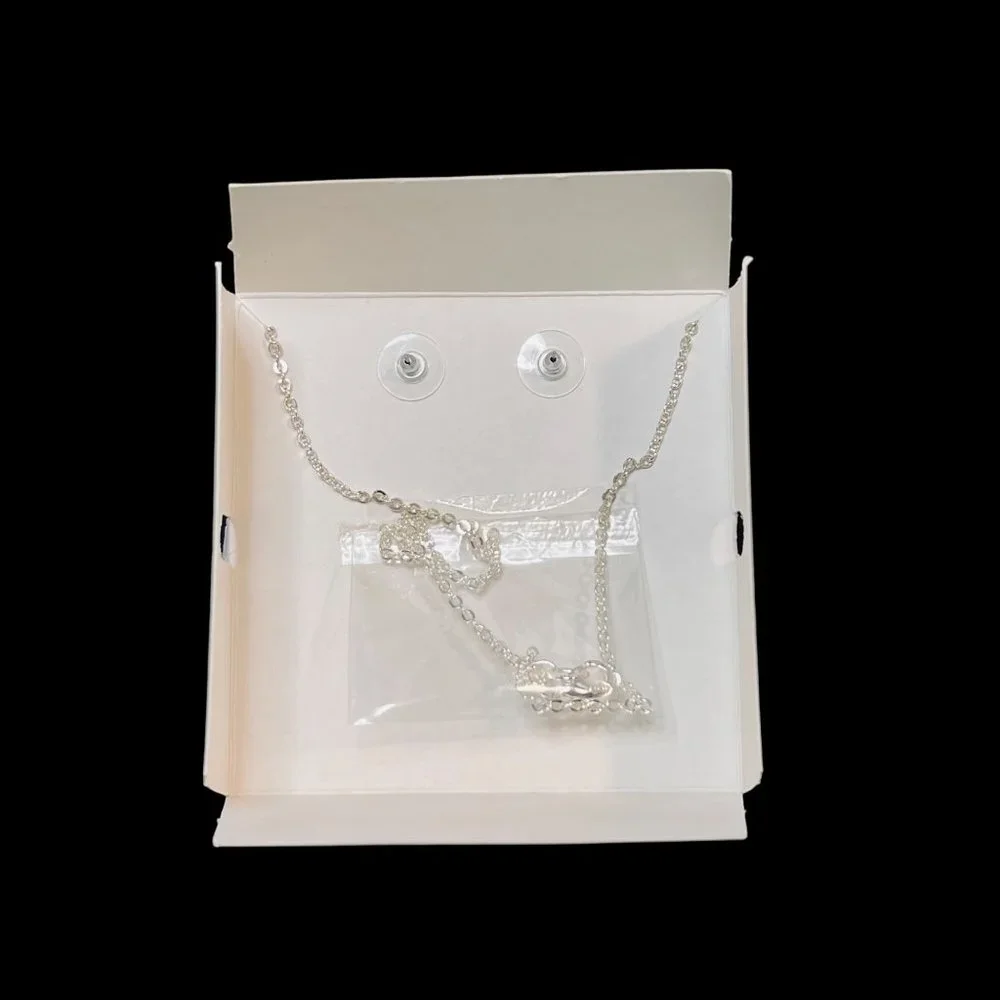 Sonoma Cable Chain Necklace And Pierced Earrings Set (5082) - Picture 3 of 3